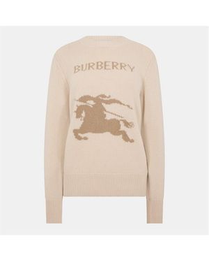 Burberry Burb Ekd Jmpr - Natural