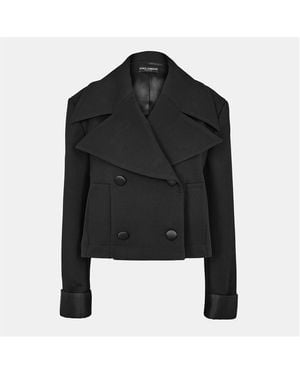 Dolce & Gabbana Tailored Warm Peacoat - Black