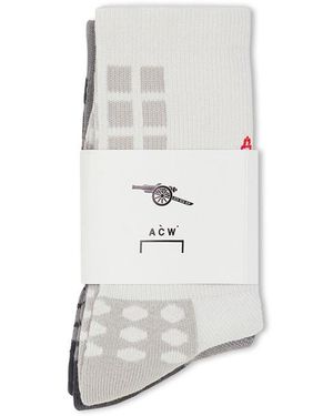 A_COLD_WALL* X Arsenal Fc Crew Socks - White