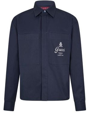 Gucci Ls Logoshirt Sn61 - Blue
