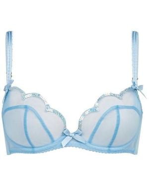 Agent Provocateur Lornaparty Plunge Underwired Bra - Blue