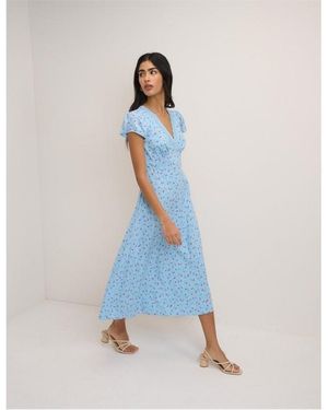 Nobody's Child Nc Kacey Midi Dress - Blue