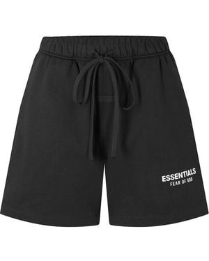 Fear Of God Fleece Jogger Shorts - Black