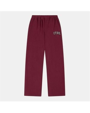 The Couture Club Ctre Straight Leg Knitted Joggers - Red