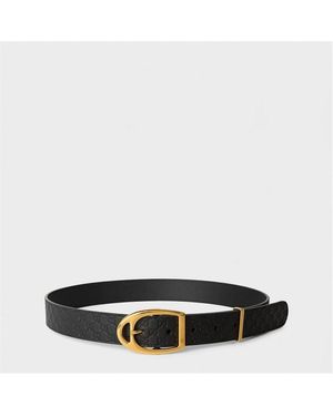 Gucci Stirrup Buckle Ld54 - Black