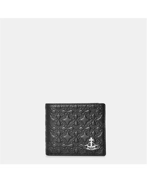 Vivienne Westwood Viv Embossed Billfold Wallet - Grey