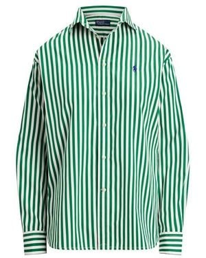 Polo Ralph Lauren Stripe Long Sleeve Patterned Shirt - Green