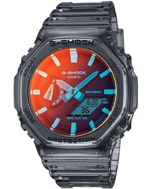 G-Shock Ga-2100 Beach Time Lapse Octagon Quartz 200M Water Resistant Digital Watch - Grey