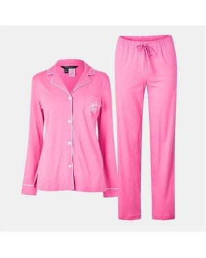 Ralph Lauren Lrl Ess Pj Set - Blue