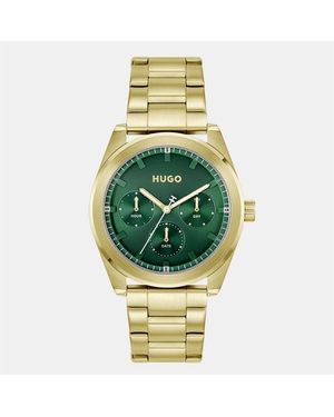 HUGO Gents #Bright Sport Bracelet Watch - Metallic