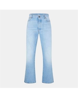 Off-White c/o Virgil Abloh Diag Relax Relaxed Straight Leg Jeans - Blue