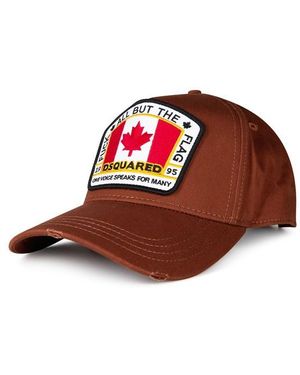 DSquared² Flag Logo Cap - Brown