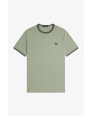 Fred Perry Twin Tipped T Shirt - Black