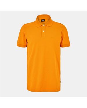 BOSS Firenze Short-Sleeve Polo Shirt With Logo Detail - Orange