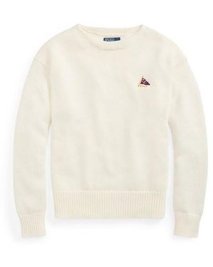 Polo Ralph Lauren Crew Neck Jumper - White