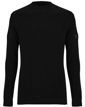 Barbour Crawley Crew Neck Jumper - Black