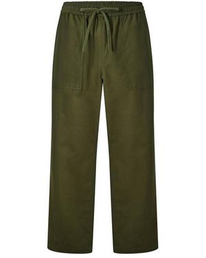 Maison Kitsuné Workwear Wide Leg Trousers - Green