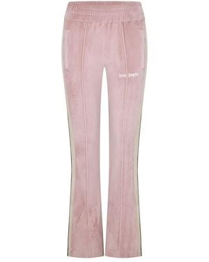 Palm Angels Closed Hem Jersey Jogging Bottoms - Pink