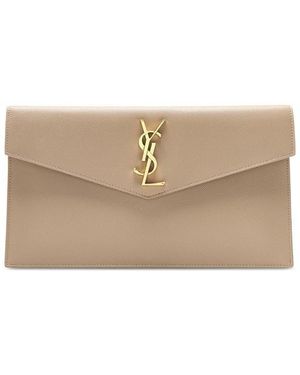 Saint Laurent Uptown Pouch - Natural