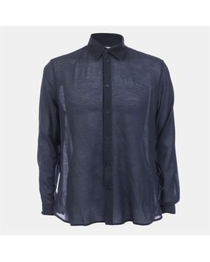 Off-White c/o Virgil Abloh Silkjer Round Shirt - Blue