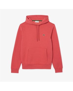 Lacoste Organic Cotton Hoodie - Red