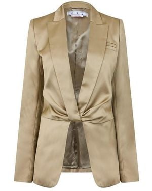 Off-White c/o Virgil Abloh Duchesse Twisted Duchesse Fabric Suit Jacket - Natural