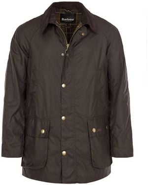 Barbour Ashby Water Resistant Windproof Long Sleeve Wax Jacket - Blue