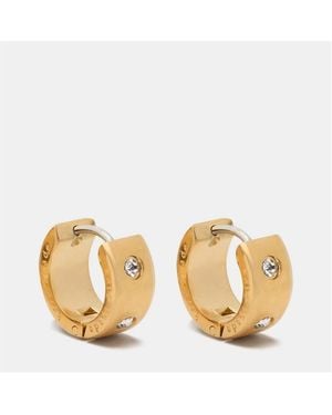 Kate Spade Cubic Zirconia Chunky Huggie Earrings - Metallic