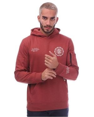 Duck and Cover Keyaan Logo Hoodie - Red