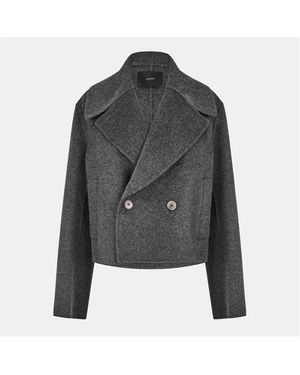 JOSEPH Long Sleeve Overcoat - Grey