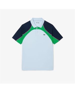 Lacoste Ultra Dry Colour Block Tennis Polo Shirt - Blue