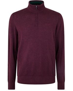 Ted Baker Ted Fashbee Halfzip Sn44 - Purple