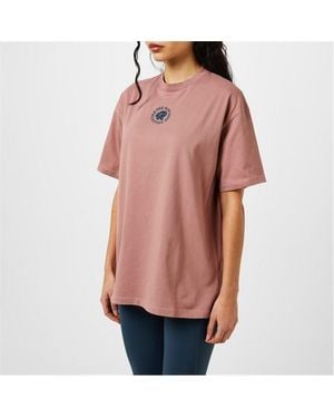 Red Run Oversized T-Shirt - Orange