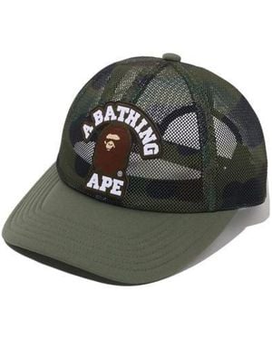A Bathing Ape Trucker Cap - Green