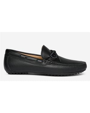 Oliver Sweeney Cano Leather Driver Loafers - Black