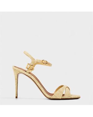 Dolce & Gabbana Dg Heeled Sandal - Metallic