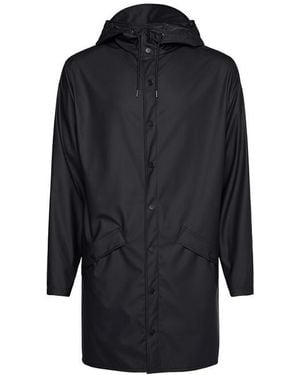 Rains 12020 Long Jacket Xs - Blue