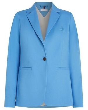 Tommy Hilfiger Regular Single Breasted Blazer - Blue