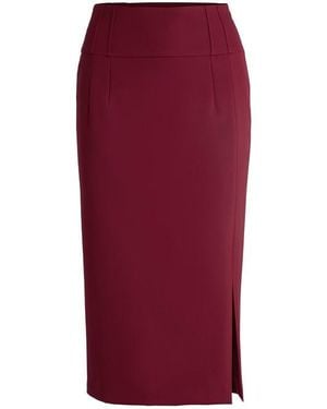 BOSS Vizena Jersey Skirt - Red