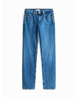 Tommy Hilfiger Mid Rise Straight Leg Jeans - Blue