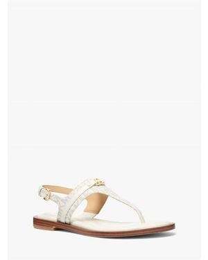 MICHAEL Michael Kors Mandy Flat Sandals - White