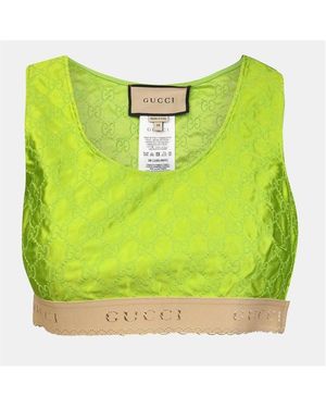 Gucci Cropped Sleeveless Shirt - Green