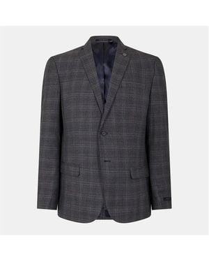 Ted Baker Heritage Check Suit Jacket - Blue