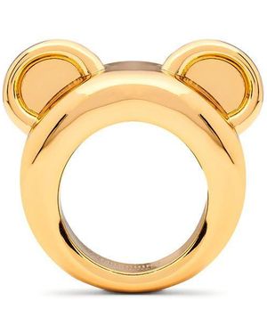 Moschino Teddy Ring - Metallic