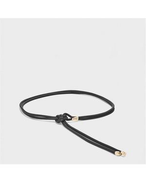 Isabel Marant Silvia Leather Belt - Metallic