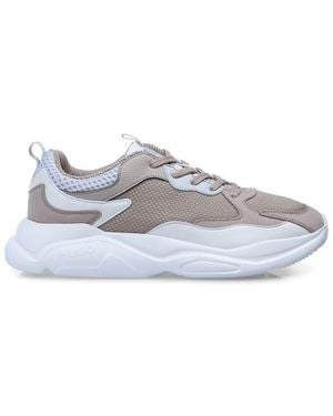 HUGO Leon Runners Low-Top Trainers - Natural