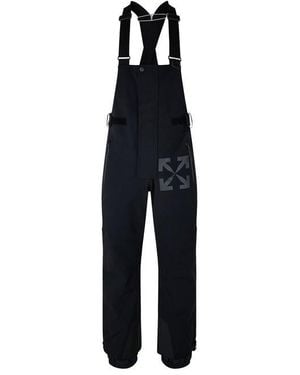 Off-White c/o Virgil Abloh Arrow Slim Fit Dungarees Trousers - Black
