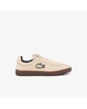 Lacoste Baseshot Suede Trainers Size 7.5 - Pink