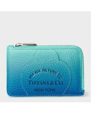 Tiffany & Co. Zipped Card Holder - Blue