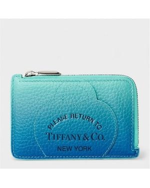 Tiffany & Co. Zipped Card Holder - Blue